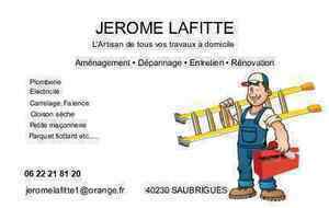 Jerome Lafitte Saubrigues, Plomberie générale